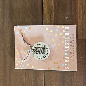 NWT handmade owl necklace